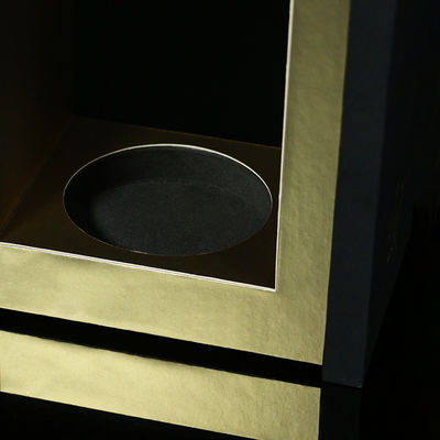 Custom Luxury Wine Packaging Box With 3D Raster Matte Black Pull Out Drawer