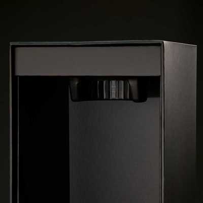 Custom Matte Black Soft Touch Push To Open Wine Bottle Box Packaging Magnetic Luxury Packaging Stamping