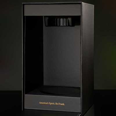 Custom Matte Black Soft Touch Push To Open Wine Bottle Box Packaging Magnetic Luxury Packaging Stamping