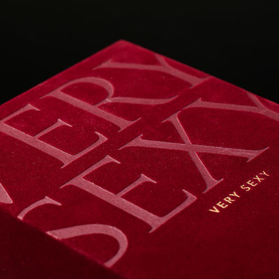 Custom Luxury Perfume Box Gift Packaging Velvet Stamping Logo With Drawer Insert
