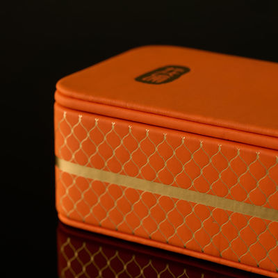 Custom Luxury PU Leather Watch And Jewelry Box Packaging Clean Simple Vntage Styles