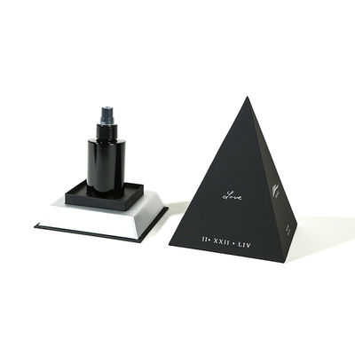 Matte Black Triangular Creactive Luxury Packaging Perfume Fragrance Gift Display Box