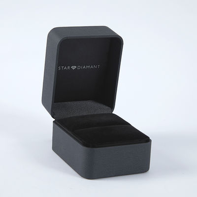 Rigid Matte Luxury Jewelry Box With Leather PU Insert And Velvet Base For Rings And Watches