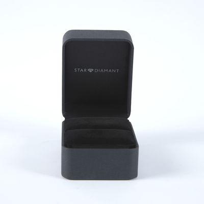 Rigid Matte Luxury Jewelry Box With Leather PU Insert And Velvet Base For Rings And Watches