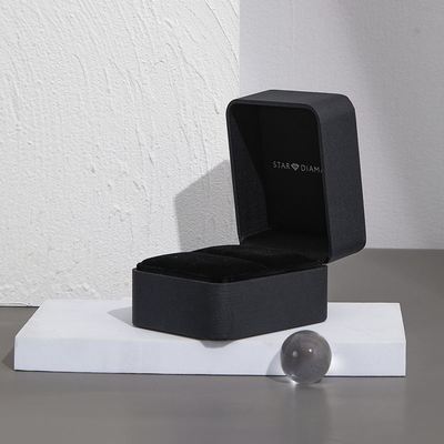 Rigid Matte Luxury Jewelry Box With Leather PU Insert And Velvet Base For Rings And Watches