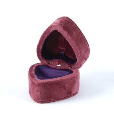 Rich Suede Velvet Jewellery Box Custom For Wedding Day Women Engagement