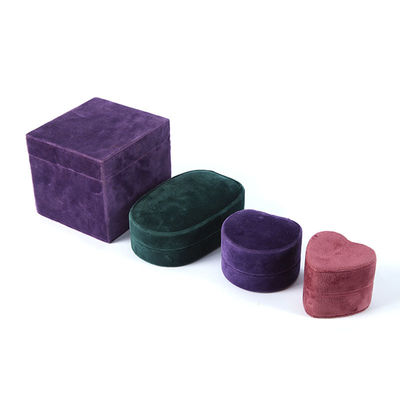 Rich Suede Velvet Jewellery Box Custom For Wedding Day Women Engagement