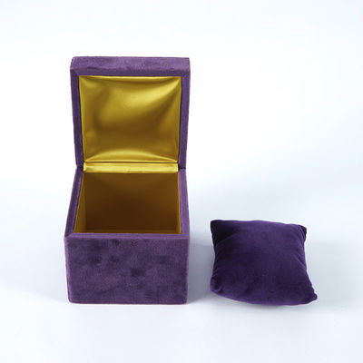 Rich Suede Velvet Jewellery Box Custom For Wedding Day Women Engagement