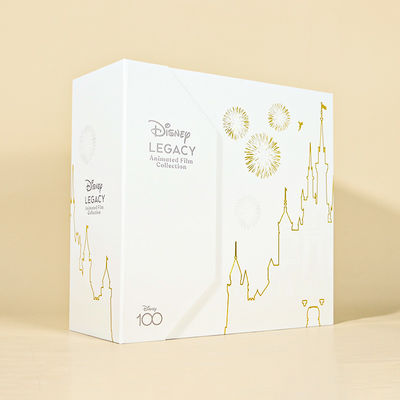 Anniversary Limited Edition Packaging Foil Stapming Embossing Custom Book Style Boxes