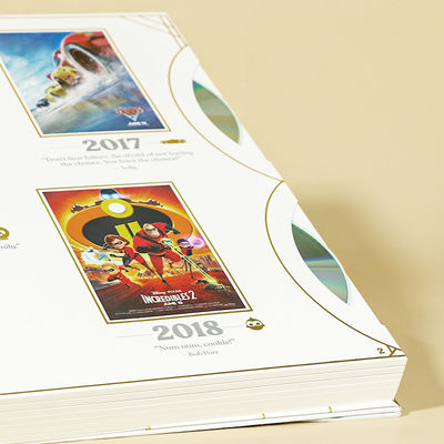 Anniversary Limited Edition Packaging Foil Stapming Embossing Custom Book Style Boxes