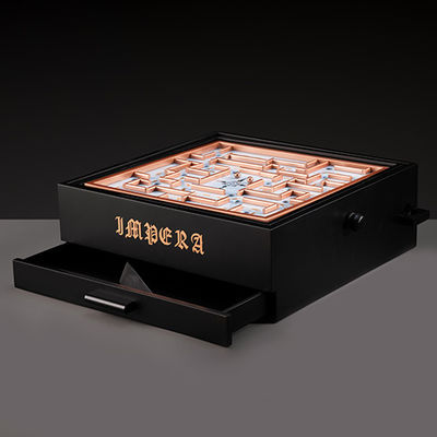 Custom Luxury Wooden Box Entertainment Packaging With Laser Engraved Logo Drawer Structure