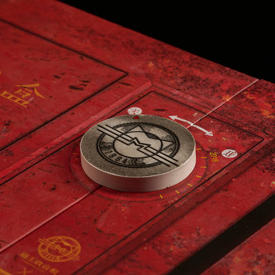 Custom Handmade Composite Packaging Vintage Style Box With Button Complex Structural