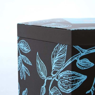 Custom Large Capacity Hexagon Shape 3D Raster Rigid Lid And Base Gift Box