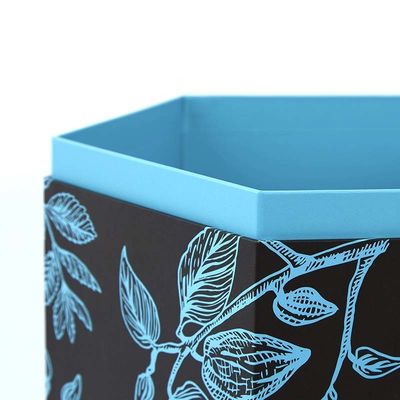 Custom Large Capacity Hexagon Shape 3D Raster Rigid Lid And Base Gift Box
