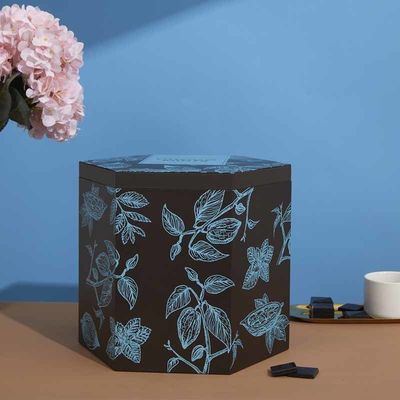 Custom Large Capacity Hexagon Shape 3D Raster Rigid Lid And Base Gift Box