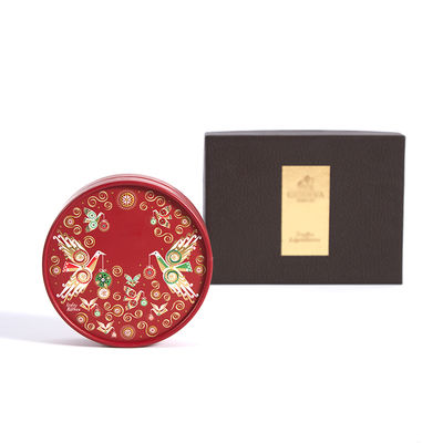 Round Luxury Chocolate Gift Packaging Box With Lid And Base Structure Eco Friendly