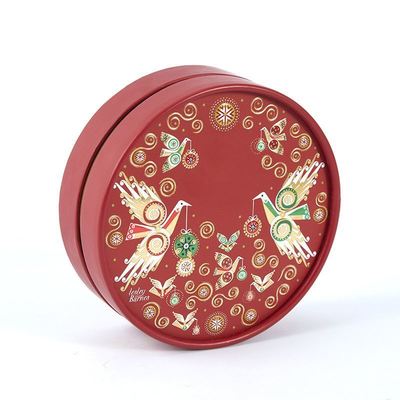 Round Luxury Chocolate Gift Packaging Box With Lid And Base Structure Eco Friendly