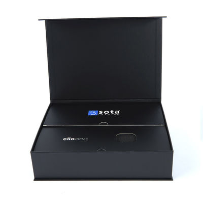 Matte Black Electronic Product Packaging Luxury Gift Packaging With Custom Logo Sleeve