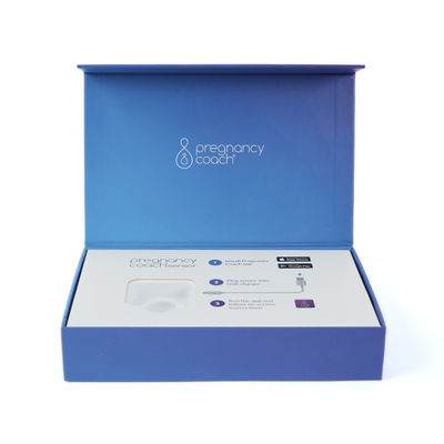 Customized Clamshell Rigid Box Eco Friendly Electronics Packaging With Magnetic Closure