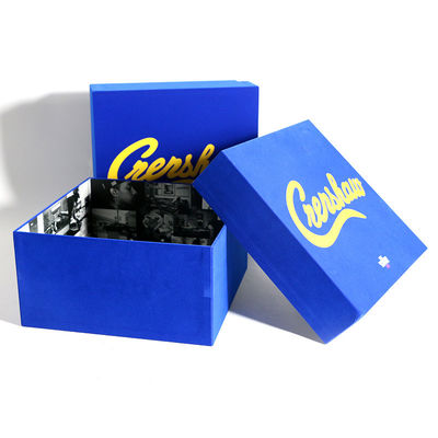 Compostable Velvet Jewelry Packaging Box Custom Luxury Cardboard Gift Box