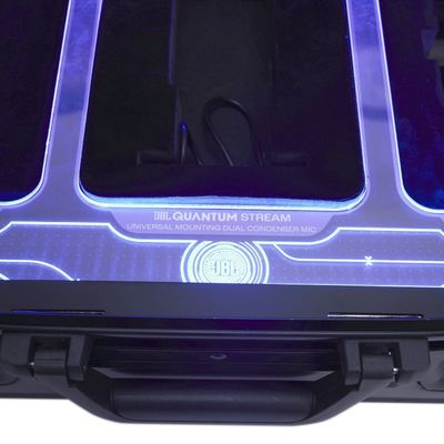 Portable Suitcase Audio Speaker Display Stand Metal Functional Display Custom
