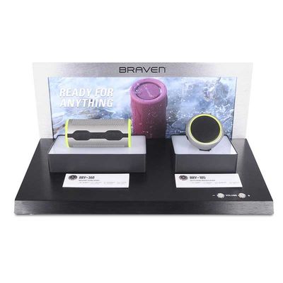 Rugged Portable Bluetooth Speaker Display Stand Acrylic Counter Top Display Racks Shelves