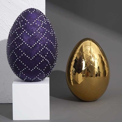 Fantastic Easter Egg Shaped Gift Boxes Recyclable ABS Candy Packing Box With Diamond