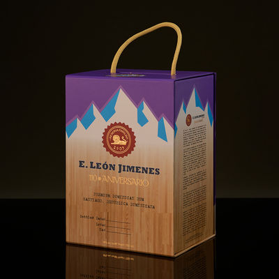 Recyclable Wine Packaging Box Magnetic Flip Leather Cardboard Gift Box Packaging