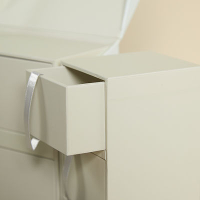 Clamshell Double Open Door Jewelry Gift Boxes With Multi Layer Drawer Customizable