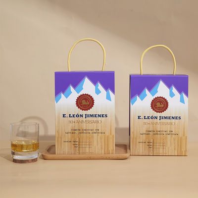 Recyclable Wine Packaging Box Magnetic Flip Leather Cardboard Gift Box Velvet Inside