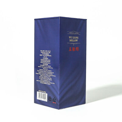 Custom Luxury Matt Rigid Cardboard Packaging Boxes Liquor Champagne Whisky Red Wine Bottles Glass Paper Gift Box