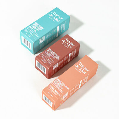 Custom Logo Foldable Cardboard Folding Card Paper Boxes Packaging Skincare Cosmetics Carton