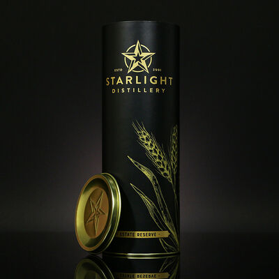 Custom Cylindrical Tall Round Black Wine Tin Can Packaging Tube Box Metal Container Tinplate Canister for Bottle