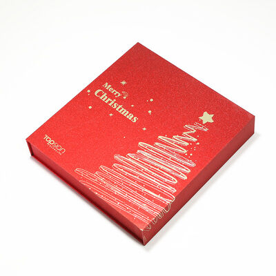 Magnetic Clamshell Flip-top Rigid Box Premium Custom Matte Foil Gift Box Packaging for Christmas Valentine's Day New Year