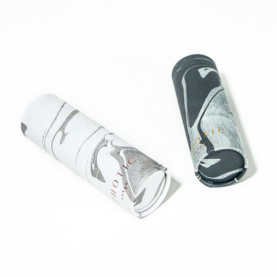 Luxury Cardboard Tube Packaging For Safe Product Transport Food Grade Kraft Tubes Oil Bottle Packaging with Foil Stamping