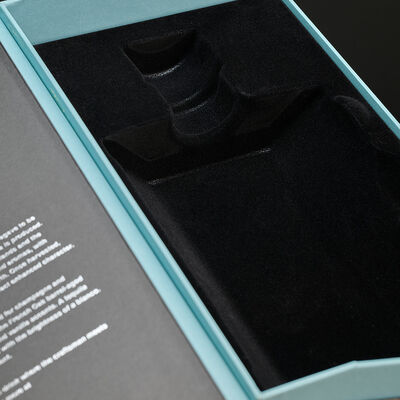 Luxury Gift Rigid Boxes with Velvet-Flocked Blister Silk Fabric EVA Foam Cardboard Insert Magnetic Paper Boxes