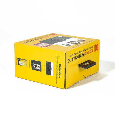 Custom Hang Windowed Premium Kraft Paper Cardboard Box Packaging Reatail Hanging Paper Box for Consumer Electronics