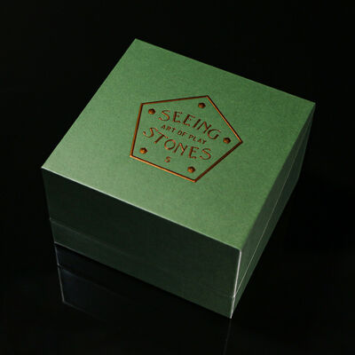 Custom Luxury Embossing Hot Stamping Rigid Cardboard Clamshell Box Green with Insert