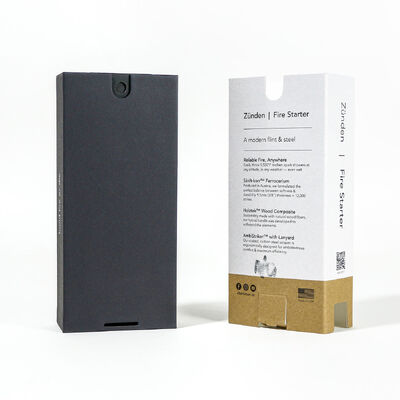 Eco-friendly Plastic Free Kraft Paper Insert Cardboard Box Packaging Reatail Hanging Paper Box for Consumer Electronics