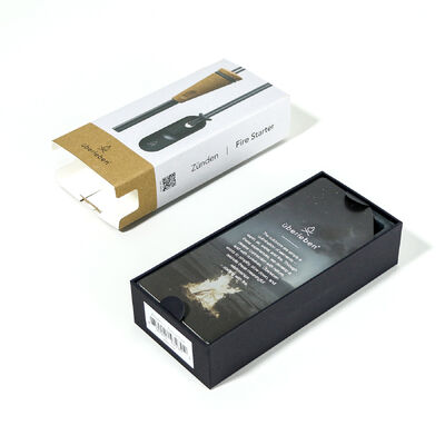 Eco-friendly Plastic Free Kraft Paper Insert Cardboard Box Packaging Reatail Hanging Paper Box for Consumer Electronics