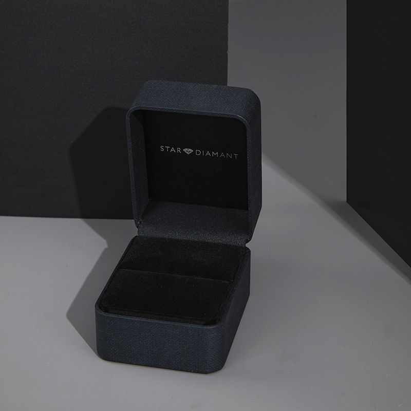Rigid Matte Luxury Jewelry Box With Leather PU Insert And Velvet Base For Rings And Watches