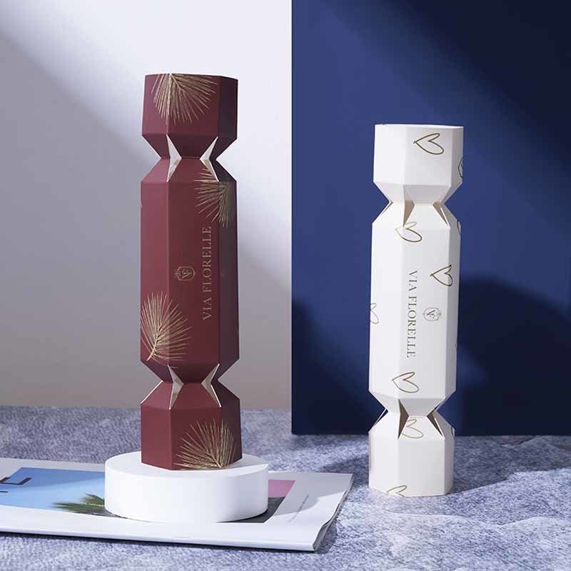 Handmade Folding Paper Candy Shape Cardboard Gift Boxes For Perfume Lipstick