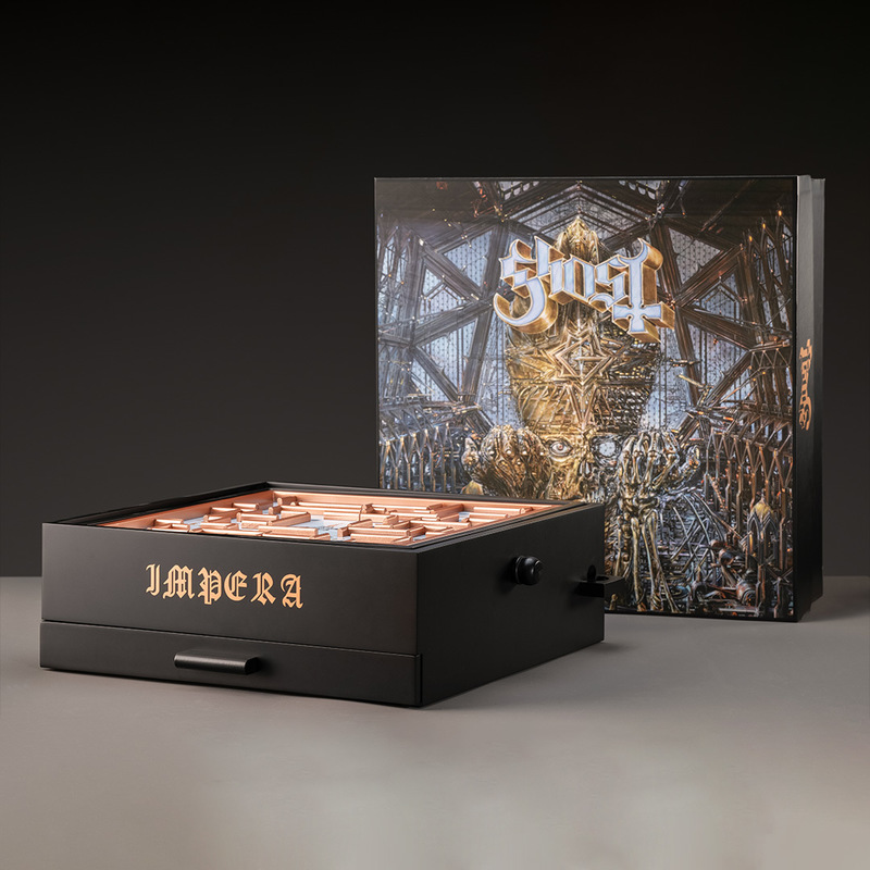 Interactive Maze Game Packaging Box with Vinyl Record Drawer Functional & Creative Packaging Solution
