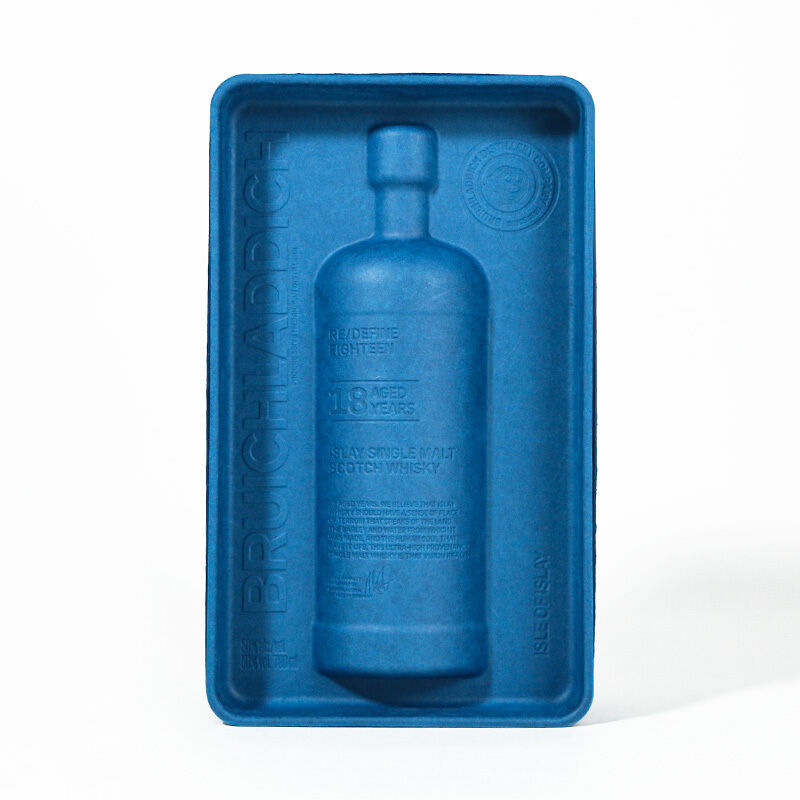 Custom Printed Eco-Friendly Biodegradable Recycled Molded Pulp Tray Dry Pressing Storage Box Food Container