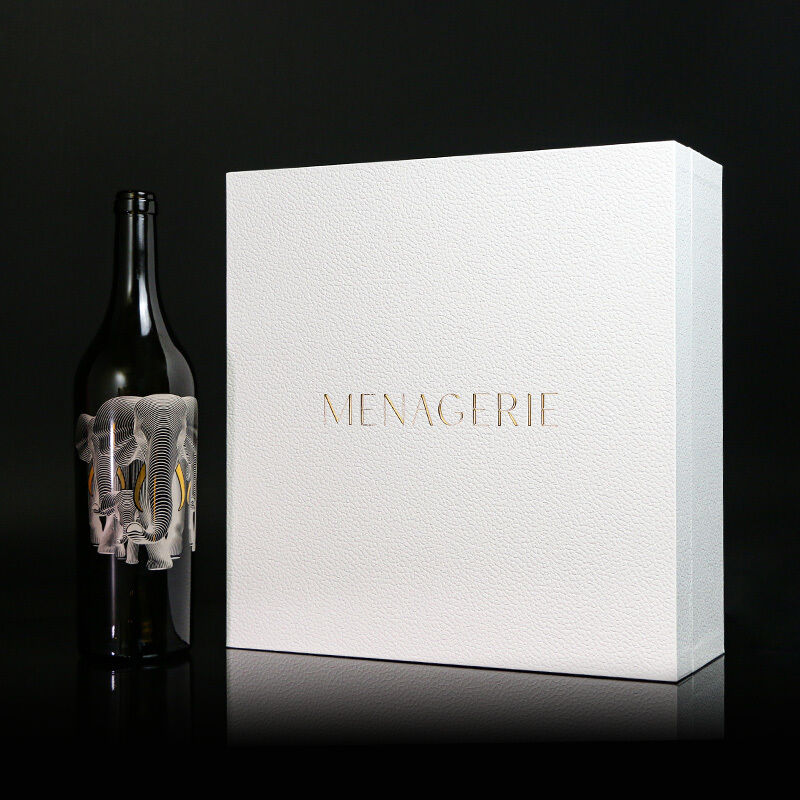 Elegant Magnetic Texured Flip Top Rigid Paper Cardboard Packaging Gift Set Box for Wine Bottles with Ribbon