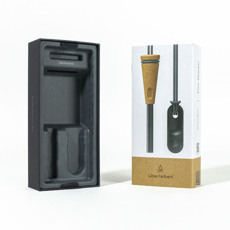 Eco-friendly Plastic Free Kraft Paper Insert Cardboard Box Packaging Reatail Hanging Paper Box for Consumer Electronics