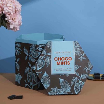 Custom Large Capacity Hexagon Shape 3D Raster Rigid Lid And Base Gift Box