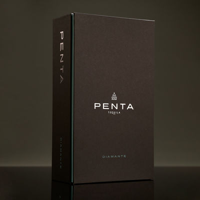 Soft Touch Matte Black Wine Packaging Box Custom Rigid Paper Clamshell Cover Foldable Box