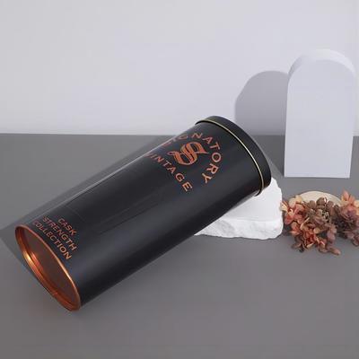 Food Grade Tinplate Metal Wine Bottle Tube Packaging Box Red Wine Container